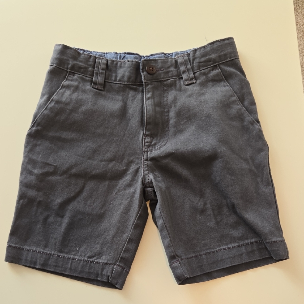 Boys Wonder Nation Charcoal Gray Flat Front Shorts Size 6